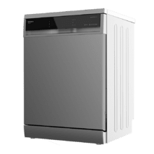 Lave-vaisselle 60 cm Bolero Aguazero 6600 Inox. Faible consommation, 14 couverts, 8 programmes, 44 dB avec mode Confort Wash, filtre antibactérien, système BWS, en acier inoxydable.