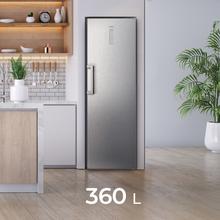 Bolero CoolMarket 1D 360 inox E Frigorífico de una puerta con gran capacidad de 362 litros, Total No Frost, Crisper Box, Multi Airflow, Fast Cooling, Puerta reversible ideal para combinar con un congelador vertical. Motor Inverter Plus.