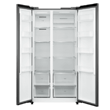 Bolero CoolMarket SBS 592 Inox. Frigorífico Americano 2 Puertas, 592 Litros, 177,5 cm de Alto y 91 cm de Ancho, Bajo Consumo, Motor Inverter, No Frost, Congelación Ultrarrápida