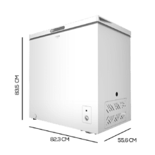 Congelador arcón horizontal con capacidad de 199 litros Bolero CoolMarket Chest 199 White y sistema Dual Function para cualquier necesidad.