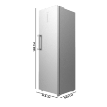 Congélateur de grande capacité avec une flexibilité d'utilisation pour le congélateur et le réfrigérateur. Il est parfait pour être combiné avec un réfrigérateur à une porte et le transformer en un réfrigérateur style américain, grâce à son kit d'installation latérale.
