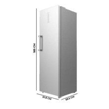 Congélateur de grande capacité avec une flexibilité d'utilisation pour le congélateur et le réfrigérateur. Il est parfait pour être combiné avec un réfrigérateur à une porte et le transformer en un réfrigérateur style américain, grâce à son kit d'installation latérale.