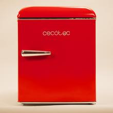Bolero CoolMarket TT Origin 45 Red E Mini frigorifero da tavolo rosso retrò alto 55 cm e largo 44,7 cm con capacità di 45 litri, classe energetica E, Icebox e maniglia cromata.