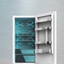 Bolero CoolMarket Combi 322 White D Frigorífico Combi White con 322 litros de capacidad, 185 de alto y 60 cm de ancho, con motor inverter y clase D. Con sistema Multi Air flow, Total No Frost y 2 cajones para los productos frescos.