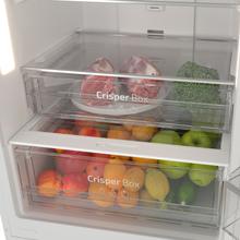 Bolero CoolMarket Combi 322 White D Frigorífico Combi White con 322 litros de capacidad, 185 de alto y 60 cm de ancho, con motor inverter y clase D. Con sistema Multi Air flow, Total No Frost y 2 cajones para los productos frescos.