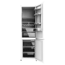 Bolero CoolMarket Combi 322 Inox D Frigorífico Combi Inox com uma capacidade de 322 litros, 185 cm de altura, 60 cm de largura, motor Inverter e classe D. Com sistema Multi AirFlow, Total No Frost e 2 gavetas para produtos frescos.