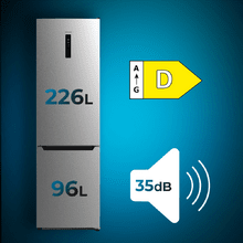 Frigorífico Cecotec Bolero CoolMarket Combi 322 Inox D Total No Frost  RECOGIDA INCLUIDA - Combis 185 - 199 Cm - Frigorificos Combi - Frigoríficos  - Electrodomésticos 