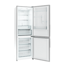 Bolero CoolMarket Combi 322 White E Réfrigérateur Combi White d'une capacité de 322 litres, 185 cm de hauteur, 60 cm de largeur et classe E. Avec système Multi Air Flow, Total No Frost et 2 tiroirs pour produits frais.