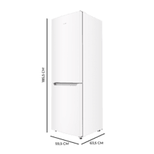 Bolero CoolMarket Combi 322 White E Frigorífico Combi White con 322 litros de capacidad, 185 cm de alto, 60 cm de ancho y clase E. Con sistema Multi Air Flow, Total No Frost y 2 cajones para los productos frescos.