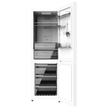 Bolero CoolMarket Combi 322 White E Frigorífico Combi White con 322 litros de capacidad, 185 cm de alto, 60 cm de ancho y clase E. Con sistema Multi Air Flow, Total No Frost y 2 cajones para los productos frescos.