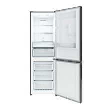 Bolero CoolMarket Combi 322 Inox E Frigorífico Combi Inox com capacidade de 322 l, 185 cm de altura e 60 cm de largura, classe E, com sistema Multi Air Flow, Total No Frost e 2 gaveta para produtos frescos, adaptável a todas as suas necessidades.