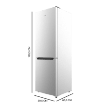 Bolero CoolMarket 322 Inox E Frigorífico Combi Inox con 322 litros de capacidad, 185 cm de alto, 60 cm de ancho y clase E. Con sistema Multi Air Flow,  Total No Frost y 2 cajones para los productos frescos.