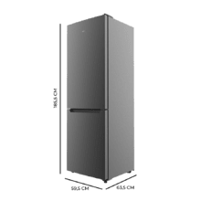 Bolero CoolMarket Combi 322 Dark E Frigorífico combi Dark con 322 litros de capacidad, 185 cm de alto, 60 cm de ancho y clase E. Con sistema Multi Air Flow, Total No Frost y 2 cajones para los productos frescos.