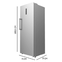 Bolero CoolMarket UF 380 inox D Congélateur vertical en acier inoxydable d'une capacité XL de 380 litres, classe D, inverseur plus moteur, Total No Frost, porte display et transformable en réfrigérateur.