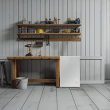 Bolero CoolMarket Chest 99 white E Congelador horizontal capacidad XL 99 litros, clase E, convertible a frigorífico.
