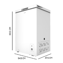 Bolero CoolMarket Baú 99 branco E Congelador horizontal Capacidade XL 99 litros, classe E, conversível em refrigerador.