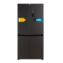 Bolero CoolMarket 4D 490 Dark E Frigorífico 4 portas Dark com 490 litros de capacidade, 185 cm de altura, 91 cm de largura, classe E e Motor Inverter Plus. Além disso, tem diferentes modos com Fast Cooling e Fast Freezing, assim como sistemas como Multi Air Flow, Total No Frost, Metal Cooling.