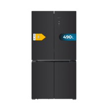 Bolero CoolMarket 4D 490 Glass E Frigorífico 4 portas Glass com 490 litros de capacidade, 185 cm de altura, 91 cm de largura, classe E e Motor Inverter Plus. Além disso, tem diferentes modos com Fast Cooling e Fast Freezing, assim como sistemas como Multi Air Flow, Total No Frost, Metal Cooling.