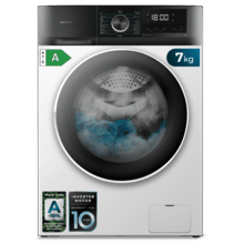 Bolero Dresscode 7500 Inverter A Lavadora de 7 kg de capacidad blanca y 1400 rpm, Motor Inverter Plus, SteamMax, Drum Clean, Allergy Care, Pearl Drum, Delay Start, Stop&Go, display LED y acabados cromados, programa ECO y KidLock