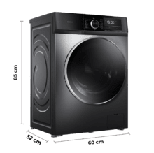 Bolero DressCode 8500 Inverter Steel A Lavadora de carga frontal  de 8 Kg steel, 1400 rpm, Motor Inverter Plus, SteamMax, Drum Clean, Allergy Care, Pearl Drum, Delay Start, Stop&Go, display LED y acabados cromados, programa ECO y KidLock