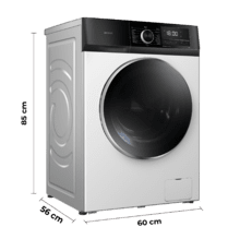 Bolero DressCode 9500 Inverter A Máquina de lavar roupa de 9 kg, branca, 1400 rpm, Motor Inverter Plus, vapor, 16 programas, classe A e SteamMax.