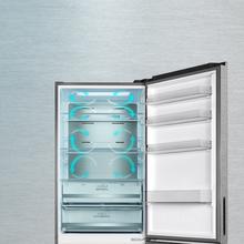 Bolero CoolMarket Combi 495 Inox E Frigorífico combi Inox com 495 l de capacidade, 200 cm de altura e 70 cm de largura, classe E, com sistema Multi Air Flow, Total No Frost, Multi Cooling.