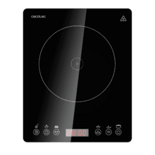Piano cottura Full Magma Slim Induction con design in vetro, display touch, 8 livelli di potenza e timer.