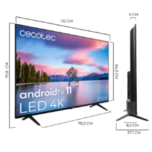 Smart TV de 50' TV Cecotec A1 series ALU10050. Televisões LED