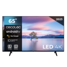 Smart TV de 65" TV Cecotec A1 series ALU10165. Televisores LED, Resolución 4K UHD, Sistema Operativo Android TV, Diseño Frameless, MEMC, Dolby Vision y Dolby Atmos, HDR10