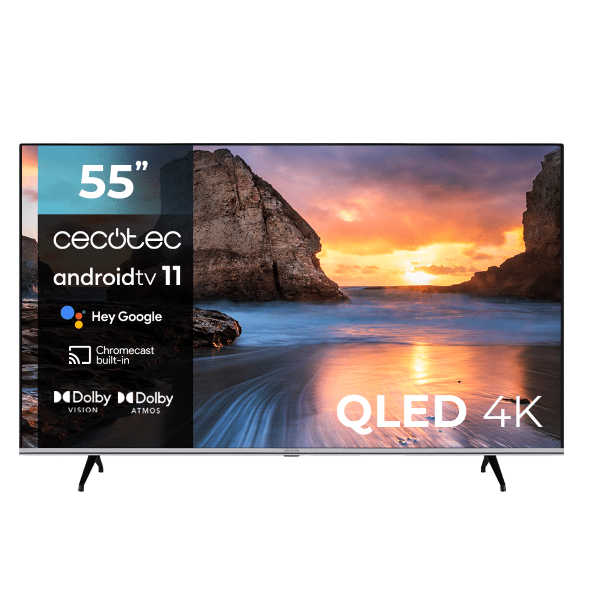 TV Cecotec V1 Series VQU10055 de 55 pulgadas QLED 4K Android TV
