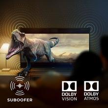 Smart TV de 55" TV Cecotec V1+ series VQU11055M+. Televisores QLED, Resolución 4K UHD, Sistema Operativo Android TV, Diseño Frameless, MEMC, Dolby Vision y Atmos, Subwoofer, HDR10