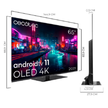 TV Cecotec Z1 series ZOU10065 Smart TV de 65”. Televisión OLED 65” con resolución 4K UHD y sistema operativo Android TV