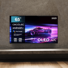 TV OLED de 65" com resolução 4K UHD e sistema operativo Android TV 11.