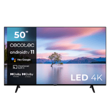 Téléviseur LED 50" Cecotec série A1 ALU10050S avec résolution 4K UHD et système d'exploitation Android TV