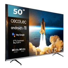 Televisión TV Cecotec V1 series VQU10050S QLED 50” con resolución 4K UHD y sistema operativo Android TV