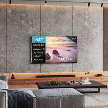 TV Cecotec A2 series ALU20043 Televisión LED 43” con resolución 4K UHD, sistema operativo Android TV 11, Chromecast, HDR10+, Google Voice Assistant, clase E.