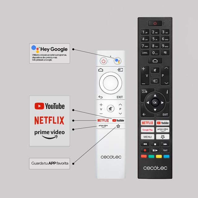 TV V1Z+ series VQU11065Z+ Televisión QLED 65” con resolución 4K UHD, sistema operativo Android TV 11, subwoofers, Chromecast, HDR10+, Google Voice Assistant, clase E.