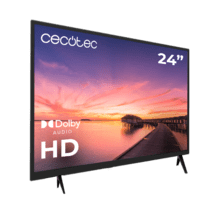 TV Cecotec TV LED 24” com resolução HD, sistema Dolby e memória flash.