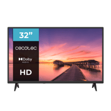 Cecotec TV Téléviseur LED 32” avec résolution HD, système Dolby et mémoire flash.