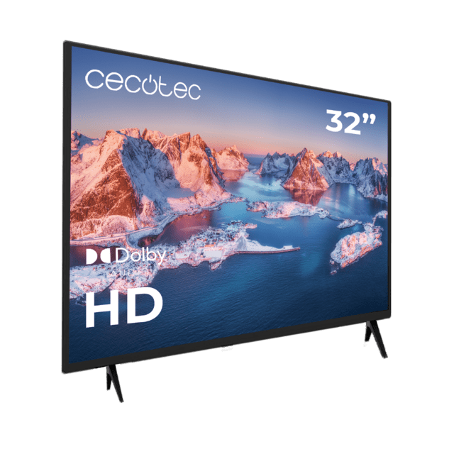 TV Série 0 0032S Téléviseur LED 32” avec résolution HD avec système Dolby, mémoire flash.