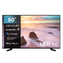 TV A series ALU20050 TV LED de 50' com resolução 4k UHD e sistema operacional Android TV 11, Chromecast, HDR10+, Google Voice Assistant, Classe E