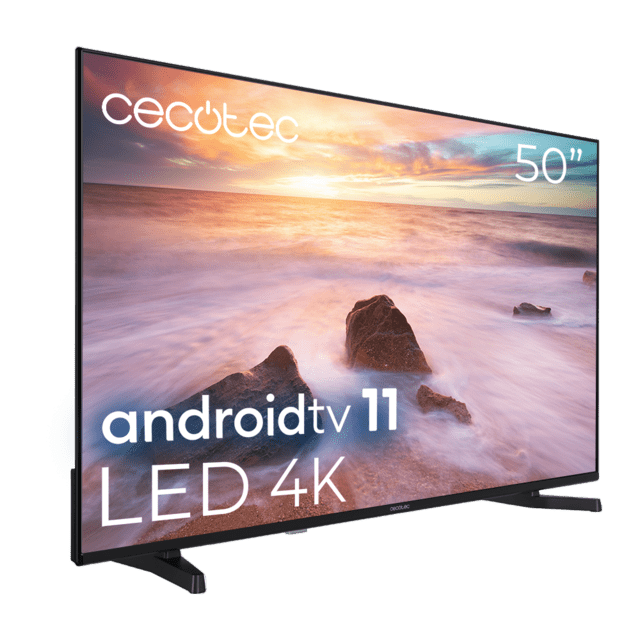 Téléviseur Cecotec 50" Smart TV A2 Series 4K UHD - Android 11, Dolby Vision/Atmos, Design Sans Cadre