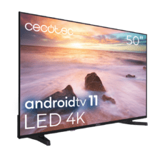 TV A series ALU20050 TV LED de 50' com resolução 4k UHD e sistema operacional Android TV 11, Chromecast, HDR10+, Google Voice Assistant, Classe E