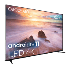 TV A2 Series ALU20065 Televisión LED 65” con resolución 4K UHD, sistema operativo Android TV 11, Chromecast, HDR10+, Google Voice Assistant, clase E.