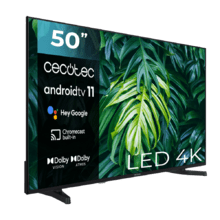 TV série A2 ALU20050S TV LED 50" avec résolution 4K UHD, système d'exploitation Android TV 11, Chromecast, HDR10+, Google Voice Assistant, Classe E.