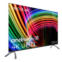 TV LED A3 Series ALU30075 Televisión LED de 75" con resolución 4K UHD, sistema operativo Android TV 11, Google Voice Assitant y Chromecast, sistema Dolby Vision&Atmos.