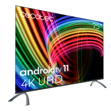TV LED A3 Series ALU30075 Televisión LED de 75" con resolución 4K UHD, sistema operativo Android TV 11, Google Voice Assitant y Chromecast, sistema Dolby Vision&Atmos.