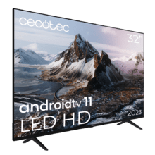 TV LED A3 Series ALH30032S Televisión LED de 32" con resolución LED HD, sistema operativo Android TV 11, Asistente de voz de Google y Chromecast, sistema Dolby Audio.