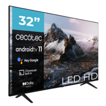 TV LED A3 series ALH30032S Televisión LED de 32" con resolución HD, sistema operativo Android TV 11, Dolby Audio, Hotel Mode, Google Voice Assitant y Chromecast.