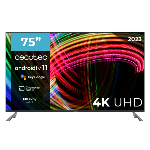 TV LED A3 series ALU30075S Televisión LED de 75" con resolución 4K UHD, sistema operativo Android TV 11, Google Voice Assitant y Chromecast.